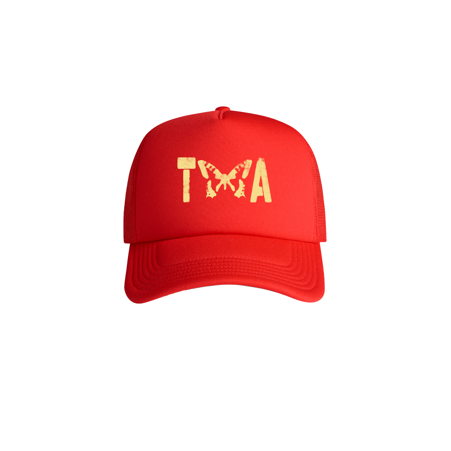 BUTTERFLY RED TRUCKER CAP