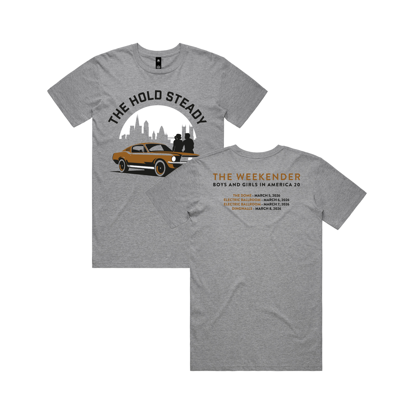 LONDON WEEKENDER 2026 ADMAT HEATHER GREY TEE